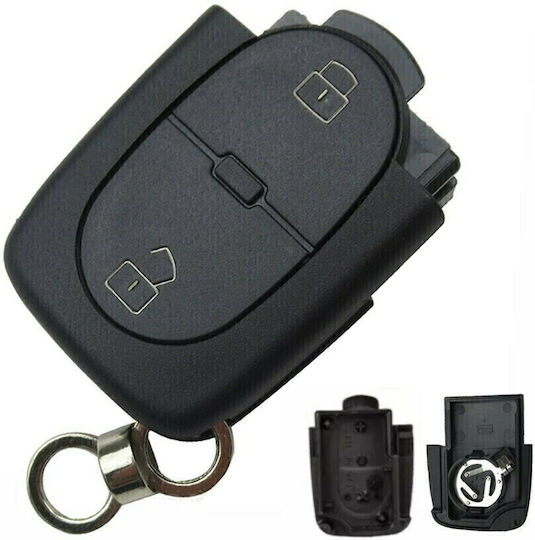 Foldable Car Key Shell with 2 Buttons for Audi / Seat / Skoda / VW
