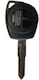 Car Key Shell with Blade with 2 Buttons for Fiat
