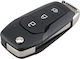 Foldable Car Key Shell with Blade with 3 Buttons for Ford HU101
