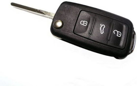 Klappbar mit 3 Tasten für Skoda