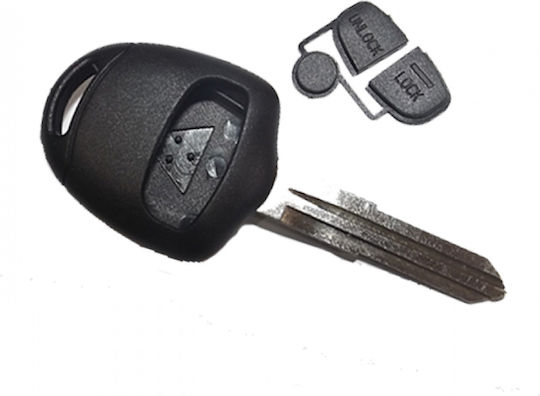Carcasă cheie auto cu lamă cu 2 butoane pentru Mitsubishi