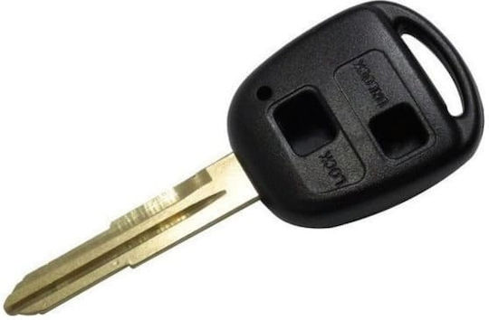 Toyota Ключодържател за автомобил с острие с 2 бутона за Тойота