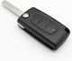 Foldable Car Key Shell with Blade with 3 Buttons for Citroen