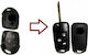 Foldable Car Key Shell with Blade with 3 Buttons for Ford