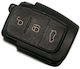 Foldable Remote Control Shell with 3 Buttons for Ford