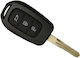 Car Key Shell with Blade with 3 Buttons for Dacia / Renault