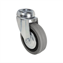 Wheel with hole black-grey 80X24mm