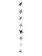 foil Christmas Garland Silver 200x12cm 1pc