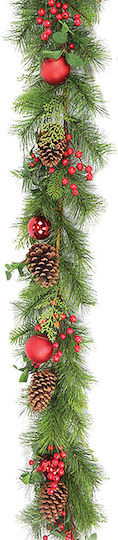berries Christmas Garland Green 150cm 1pc