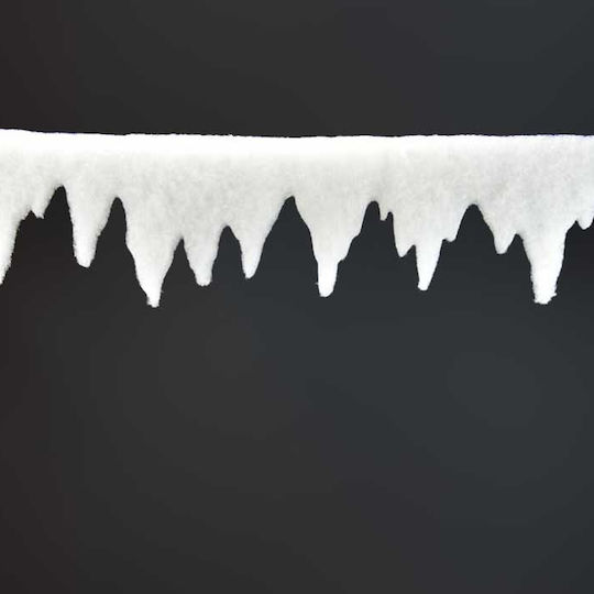 Christmas Garland White 100x15cm 1pc