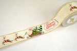 Christmas Ribbon Beige 1pc