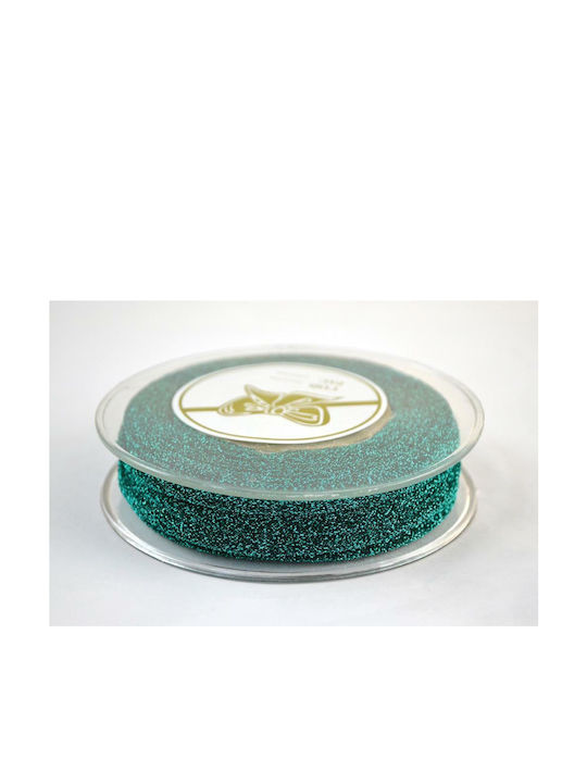 Christmas Ribbon petrol 1000x0.5cm 1pc