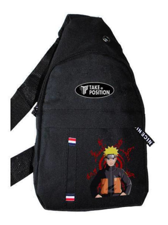 Anime Naruto Black Sun Men's Bag Sling Black