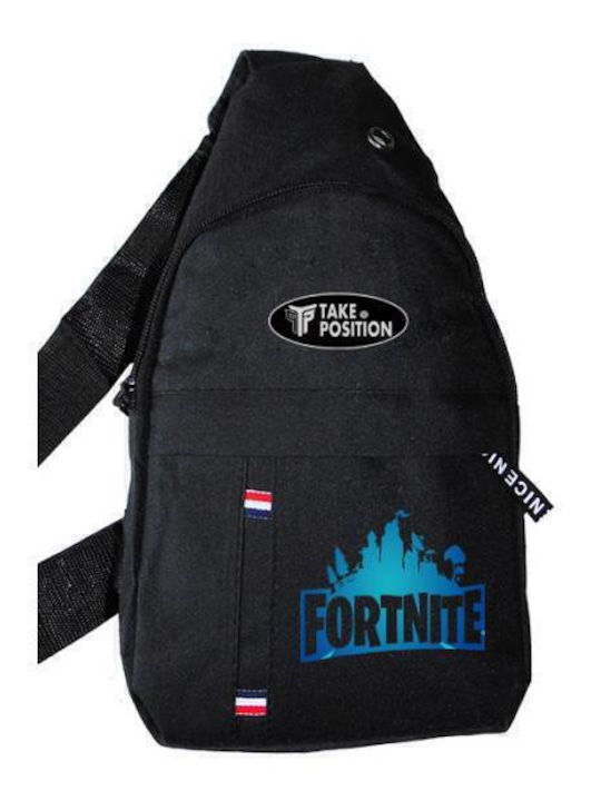 Fortnite Geantă Pentru Piept Pentru Bărbați Neagră