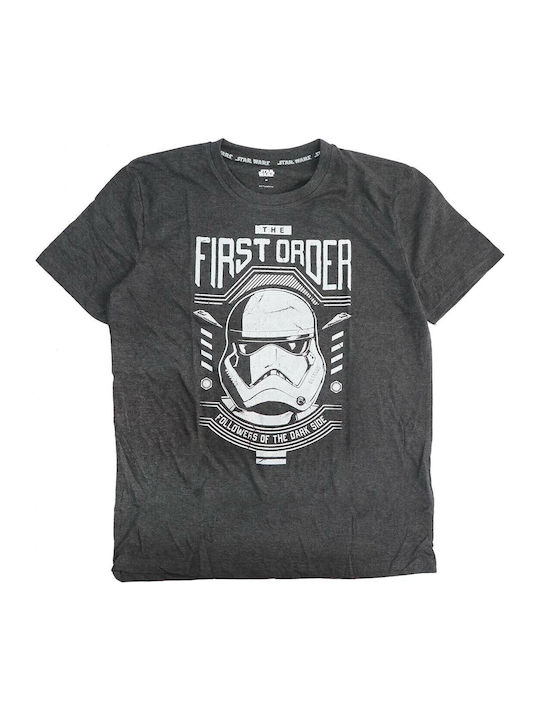 Star Wars Men's T-shirt Star Wars Gray Cotton