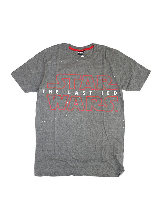 Star Wars Men's T-shirt Star Wars Gray Cotton