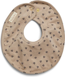 Nuuroo Bib from 100% Cotton with Button Beige