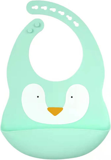 Baby Cloud Waterproof Лигавник Силикон с бутон Зелена за 5 за електронен магазин в категорията "Гризалки и облекчение при изрязване на зъби"