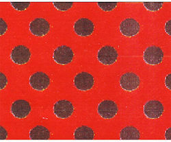 Cardboard Polka Dot Red 50x70cm