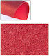 Madrid Papel Schaumstoffpapier Glitzer Rot 40x60cm
