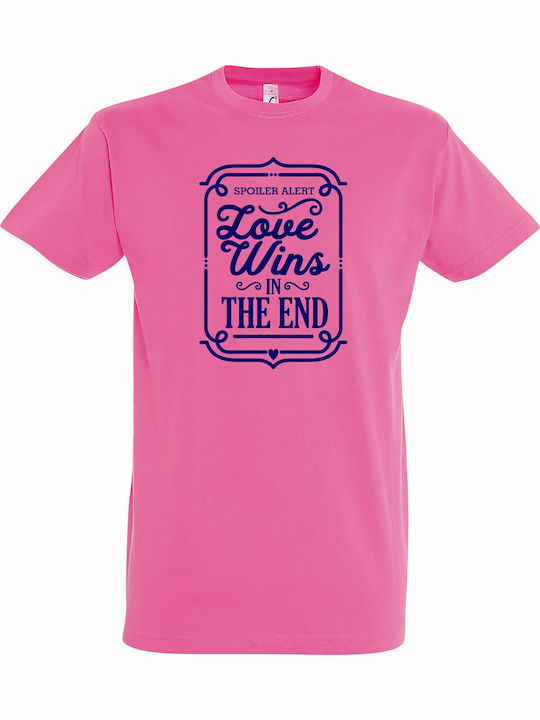 Love T-shirt Pink Cotton