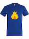 A T-shirt Blue Cotton