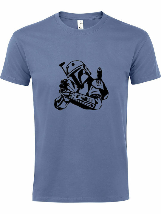 T-shirt Star Wars Blue Cotton