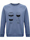 Am Coffee Sweatshirt Blau