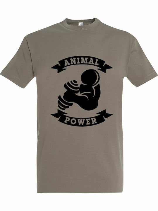 Animal Tricou Kaki Bumbac