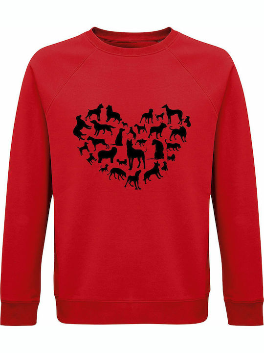 Animal Sweatshirt Red