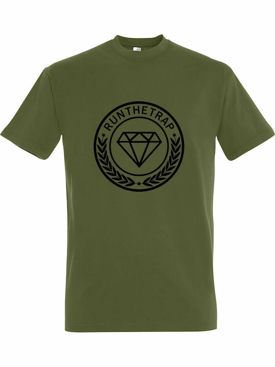 Trap T-shirt Khaki Cotton