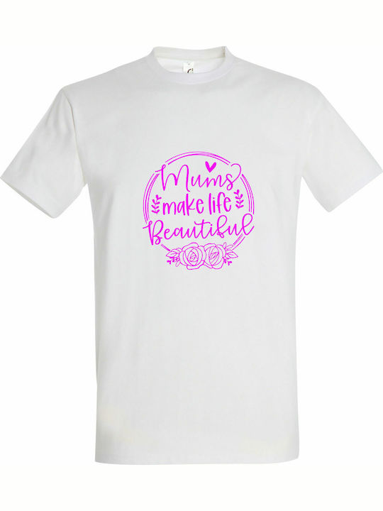 Life T-shirt White Cotton