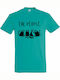 People T-shirt Blue Cotton