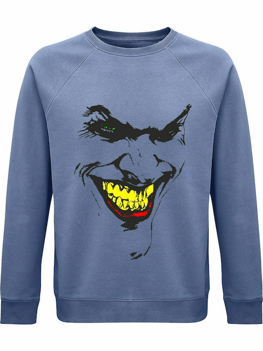 Face Sweatshirt Blau