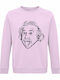 Einstein Tongue Sweatshirt Pink