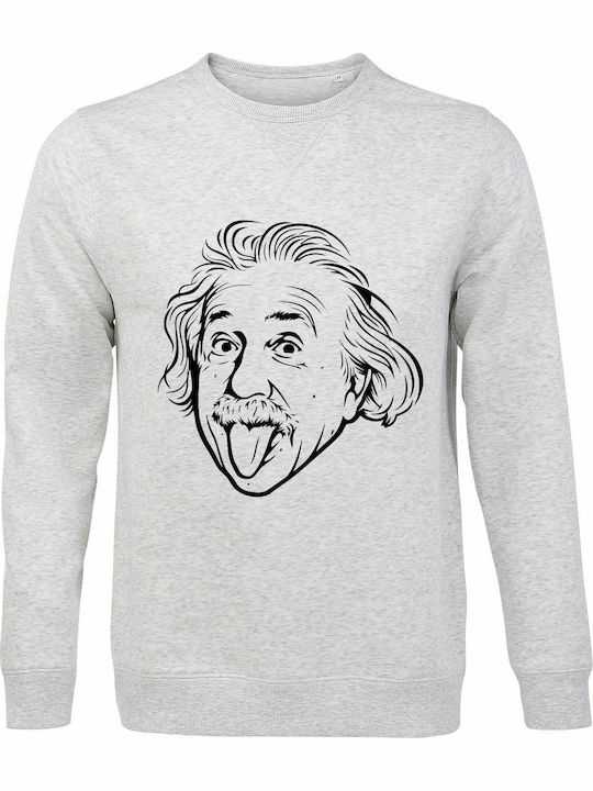 Einstein Tongue Sweatshirt Gray