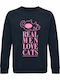 Men Love Sweatshirt Blue