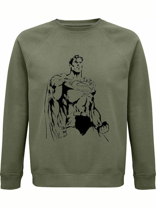 Superman Silhouette Sweatshirt Superman Khaki