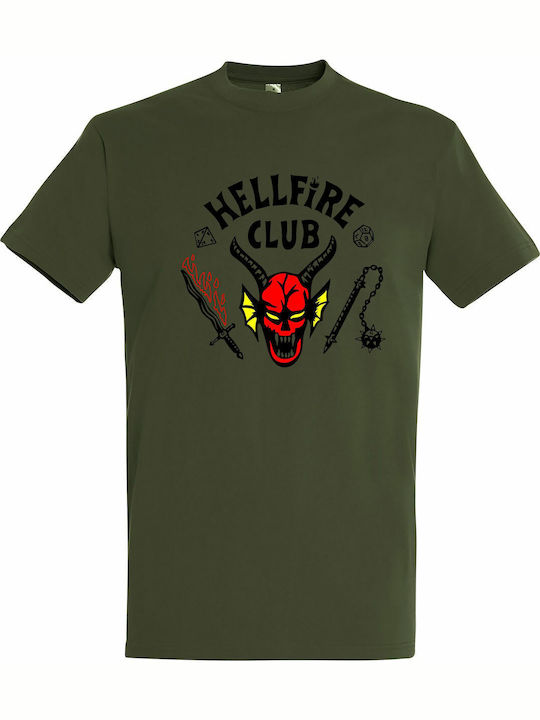 kirikoko T-shirt Hellfire Club Khaki Baumwoll-