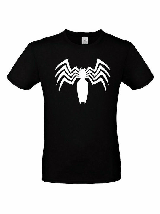 T-shirt SPIDER LOGO σε Μαύρο χρώμα