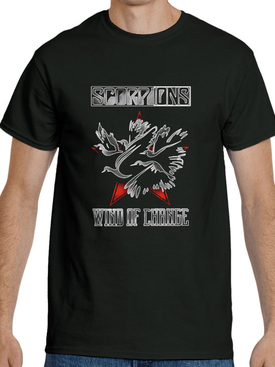T-shirt Scorpions σε Μαύρο χρώμα