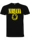 Logo T-shirt Nirvana Μαύρο Βαμβακερό