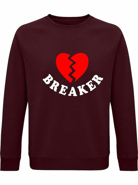 Heart Sweatshirt Burgundy