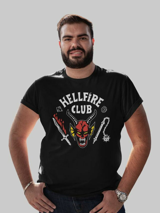 TKT T-shirt Hellfire Club plus σε Μαύρο χρώμα