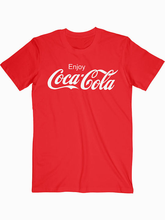 Coca Cola Tricou Roșu Bumbac