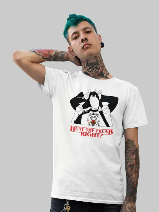 T-shirt Stranger Things Eddie Munson σε Λευκό χρώμα