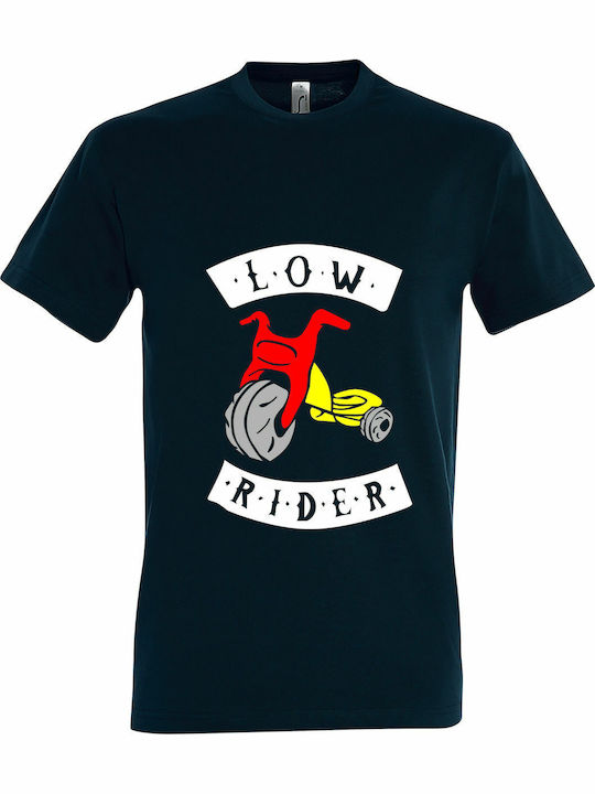 Rider T-shirt Blue Cotton