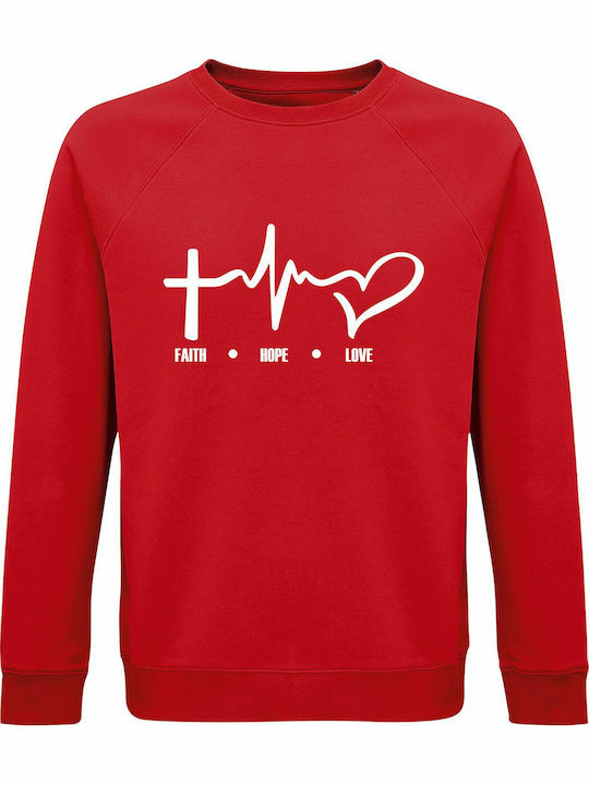 Faith Sweatshirt Red