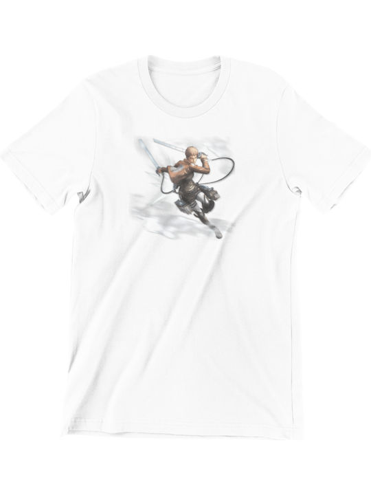 T-shirt Attack on Titan σε Λευκό χρώμα