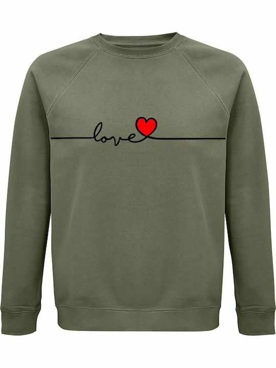 LOVE DESIGN Sweatshirt Khaki